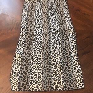Leopard oblong scarf
